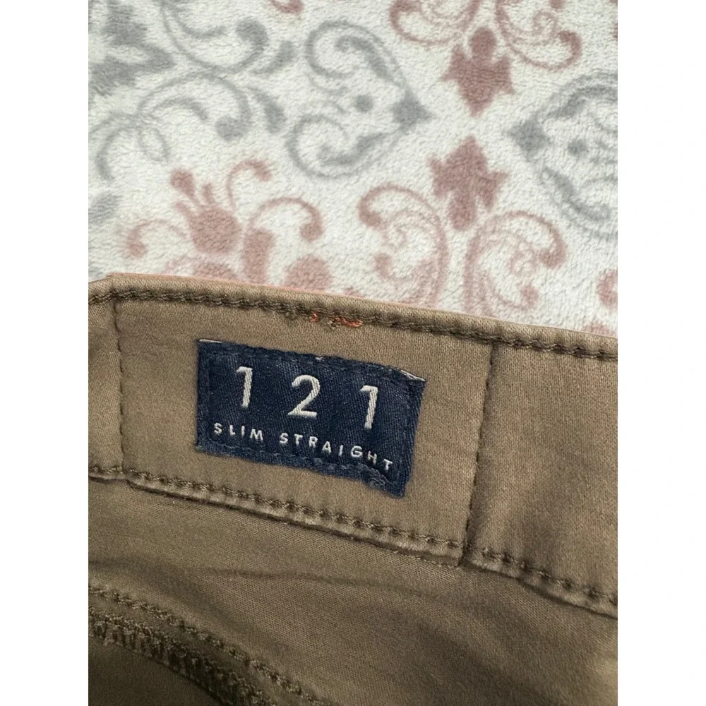 Lucky Brand 121 Slim Straight Brown Pants Mens 32x30 Cotton Stretch Chino - Picture 6 of 16